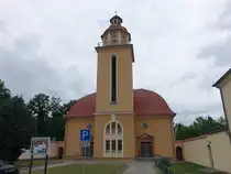 Lauta, evangelische Stadtkirche, erbaut 1924 (08.06.2025)