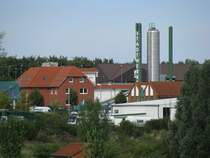 Grevesm�hlen, Gewerbegebiet Langer Steinschlag mit Stadtwerke, 05.09.2008