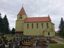 Schwarzkollm, evangelische St. Marien Kirche, erbaut 1860 (08.06.2025)