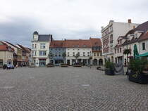 Senftenberg, Huser am Marktplatz (08.06.2025)