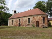 Wstenhain, evangelische Kirche, erbaut 1863 (08.06.2025)