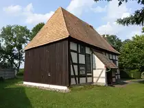 Fischwasser, evangelische Fachwerkkirche, erbaut im 17. Jahrhundert (09.06.2025)