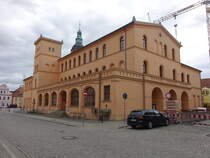Luckau, Rathaus am Markt, erbaut 1675, erweitert von 1851 bis 1852 (09.06.2025)