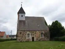 Pelkwitz, evangelische Kirche, erbaut um 1400 (09.06.2025)