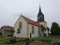 Oberebersbach, evangelische Kirche, erbaut im 19. Jahrhundert (09.06.2025)