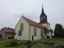 Oberebersbach, evangelische Kirche, erbaut im 19. Jahrhundert (09.06.2025)