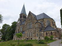 Grodobritz, neugotische evangelische Kirche, erbaut von 1881 bis 1882 durch den Architekten Gotthilf Ludwig Mckel (10.06.2025)