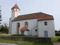 Kleinbautzen, evangelische Kirche, erbaut im 17. Jahrhundert (10.06.2025)