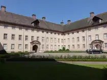 Innenhof von Schloss Corvey, erbaut von 1699 bis 1721 (14.06.2025)