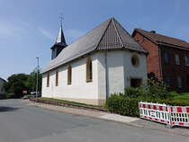 Lwendorf, evangelische St. Patroklus Kirche, erbaut 1826 (14.06.2025)