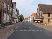 Aerzen, Huser und Geschfte in der Burgstrae (15.06.2025)