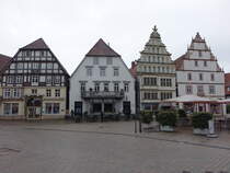Bad Salzuflen, Giebelhuser am Marktplatz (15.06.2025)