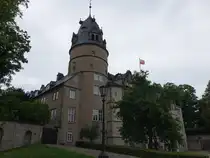 Detmold, f�rstliches Residenzschloss, erbaut ab 1263, S�d- und Westfl�gel 14. Jahrhundert (15.06.2025)