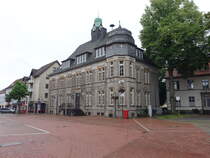 Lage, altes Rathaus am Marktplatz, erbaut 1863 (15.06.2025)