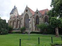 Bad Laer, Pfarrkirche Maria Geburt, neugotische Hallenkirche, erbaut von 1871 bis 1874 durch den Architekten Johann Bernhard Hensen (16.06.2025)