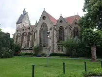 Bad Laer, Pfarrkirche Maria Geburt, neugotische Hallenkirche, erbaut von 1871 bis 1874 durch den Architekten Johann Bernhard Hensen (16.06.2025)