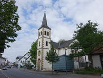Bad Lippspringe, evangelische Kirche, erbaut von 1845 bis 1846, Kirchturm von 1859, Seitenschiffe erbaut von 1899 bis 1900 (16.06.2025)