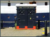 Eine historische Polizei-Zelle in Edinburgh-Leith wurde in einen Austern-Kiosk umgewandelt. (15.05.2025)