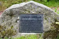 Furtwangen im Schwarzwald, Gedenkstein an der Donauquelle, Juli 2025