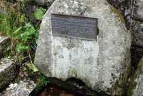 Furtwangen im Schwarzwald, Gedenkstein an der Donauquelle, Juli 2025