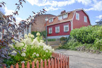 Besvrvsgatan in Oskarshamn (Smland, Schweden). Aufnahme: 23. August 2025.