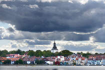 Vstervik vom Grnsvgen aus gesehen. Aufnahme: 20. August 2025.