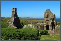 Das im Zentrum der Dunnottar Castle gelegene Geb�ude Waterton's Lodging stammt wahrscheinlich aus dem 16. Jahrhundert. (Stonehaven, 16.05.2025)