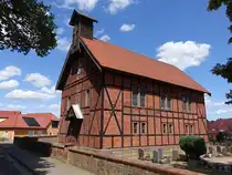Dippmannsdorf, evangelische Fachwerkkirche, erbaut 1860 (04.07.2025)