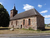 Grben, evangelische Kirche, Feldsteinkirche aus dem 14. Jahrhundert (04.07.2025)