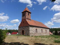 Werbig, evangelische Kirche, mittelalterliche Feldsteinkirche (04.07.2025)