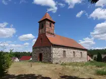 Werbig, evangelische Kirche, mittelalterliche Feldsteinkirche (04.07.2025)