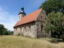 Kalitz, evangelische Kirche, erbaut im 13. Jahrhundert (05.07.2025)