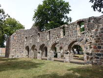 Loburg, Kirchenruine Unser Lieben Frauen, erbaut im 12. Jahrhundert (05.07.2025)