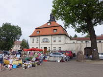 Loburg, Rathausgebude am Marktplatz, erbaut 1747 (05.07.2025)