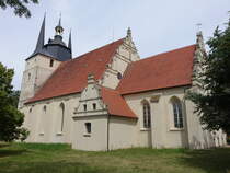 Loburg, evangelische Pfarrkirche St. Laurentius, erbaut ab 1212 (05.07.2025) 