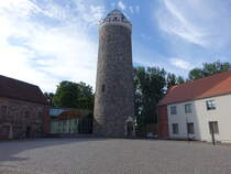 Ziesar, 35 Meter hoher Bergfried, heute Aussichtsturm (05.07.2025)