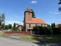 Briest, frhgotische evangelische Dorfkirche, erbaut um 1300 (06.07.2025)