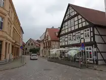 Havelberg, Fachwerkh�user in der Steinstra�e (06.07.2025)