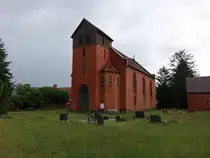 Jederitz, evangelische Kirche, neugotischer Bau von 1874 (06.07.2025)