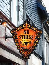 Kneippenschild mit Hinweis; in der Norwegischen Stadt Troms; 280717