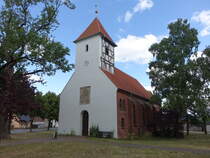 Gttlin, evangelische Kirche, Backsteinkirche von 1890 (07.07.2025)