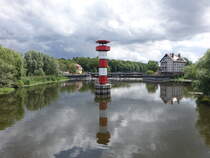 Rathenow, Leuchtturm und Mhle am Havelaltarm (07.07.2025)