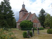 Spaatz, evangelische Kirche, sptromanische Saalkirche, erbaut Mitte des 13. Jahrhundert (07.07.2025)