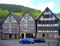 Schiltach, Fachwekh�user am Marktplatz, Mai 2010