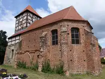 Kriele, evangelische Kirche, erbaut im 14. Jahrhundert (08.07.2025)