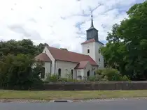 St�lln, evangelische Dorfkirche, erbaut 1824, Kirchturm erbaut 1851 (08.07.2025)