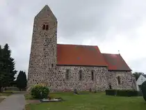 Bertkow, evangelische Kirche, erbaut im 12. Jahrhundert (09.07.2025)