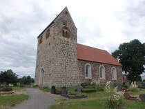 Dsedau, evangelische Kirche, erbaut im 12. Jahrhundert (09.07.2025)