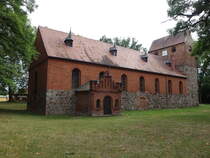 Grieben, evangelische Kirche, Feldsteinbau aus dem 13. Jahrhundert (09.07.2025)