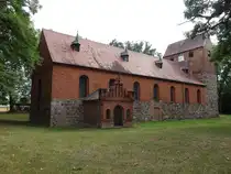 Grieben, evangelische Kirche, Feldsteinbau aus dem 13. Jahrhundert (09.07.2025)